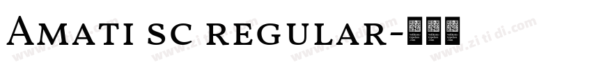 Amati sc regular字体转换